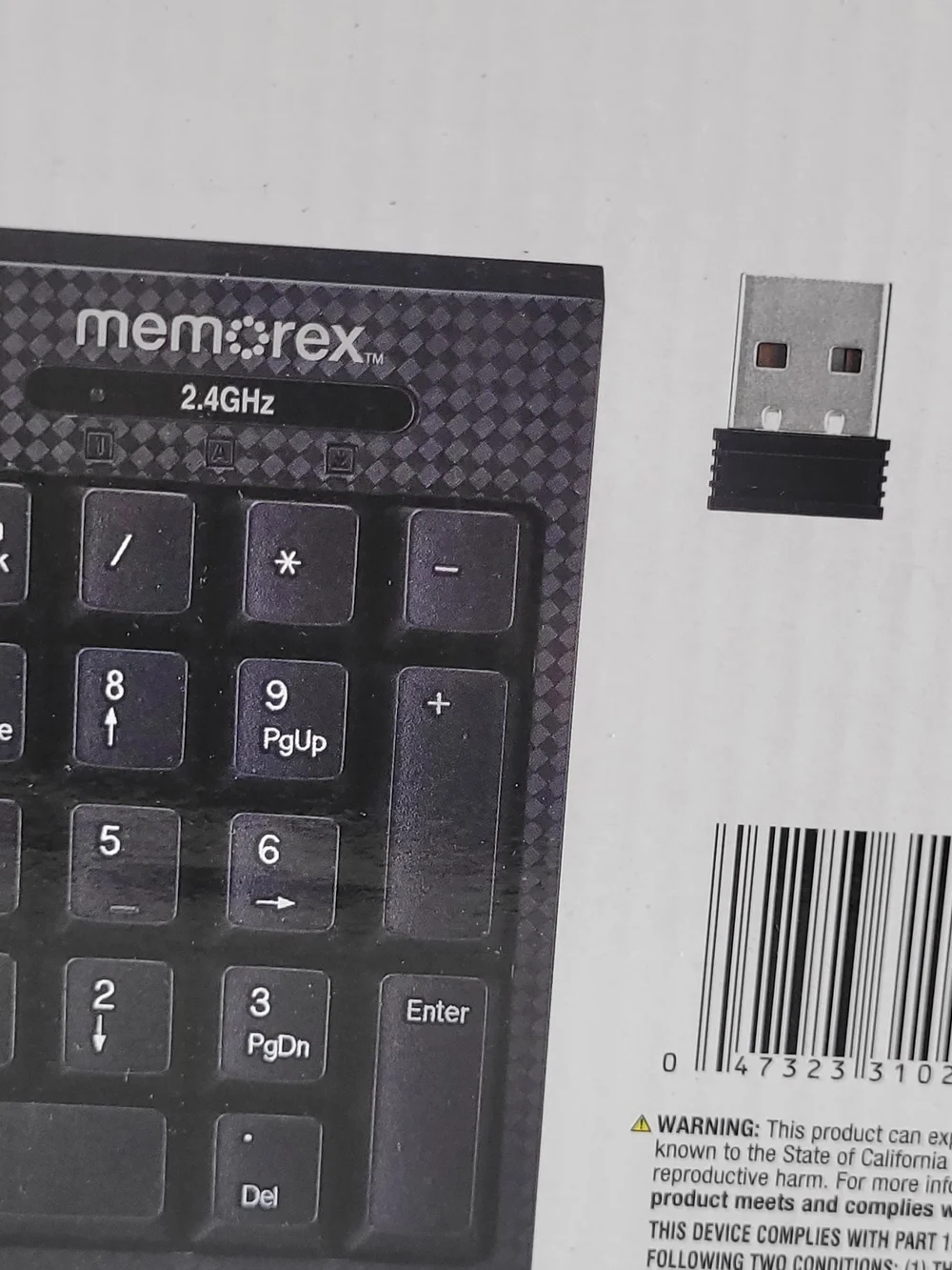 Memorex Wireless Full-Size Black Keyboard - 104-Key Layout